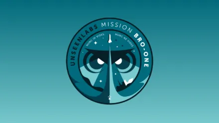 The BRO-1 mission patch, representing Unseenlabs' first satellite dedicated to radio frequency (RF) detection for maritime surveillance. The patch features a bold, blue circular design with an intense, piercing gaze motif, symbolizing the satellite’s ability to detect and monitor invisible maritime activities. The design includes technical elements and orbital references, emphasizing precision, intelligence, and innovation in space-based surveillance. This emblem marks the beginning of Unseenlabs' satellite constellation, reinforcing its role in global maritime security and intelligence gathering.