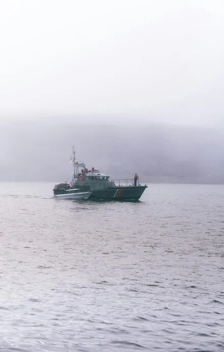 a US coast-guard ship