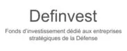 logo, representing a French defense investment fund. The design typically features a modern and professional style, often incorporating elements such as the colors of the French flag (blue, white, and red) or symbols related to defense and security. The logo signifies financial support for innovative companies contributing to national defense and strategic industries.