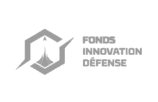 The Fonds Innovation Défense logo, representing a French defense innovation fund. The design likely incorporates modern and authoritative elements, possibly featuring the colors of the French flag (blue, white, and red) or symbols related to national security and technological advancement. This fund supports cutting-edge innovations in defense and security, fostering the development of strategic technologies for national and European sovereignty.