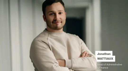Portrait of Jonathan Wattiaux, Head of Administrative & Finance at Unseenlabs.