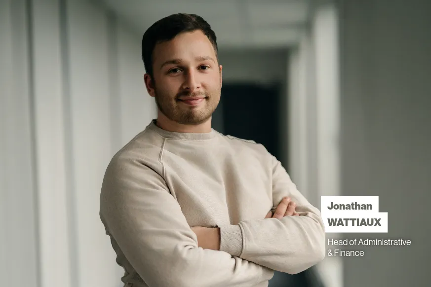Portrait of Jonathan Wattiaux, Head of Administrative & Finance at Unseenlabs.
